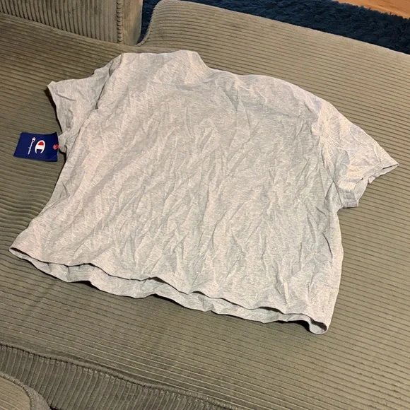 Champion Women’s Light Gray Short Sleeve Tee 2XL - Picture 3 of 4